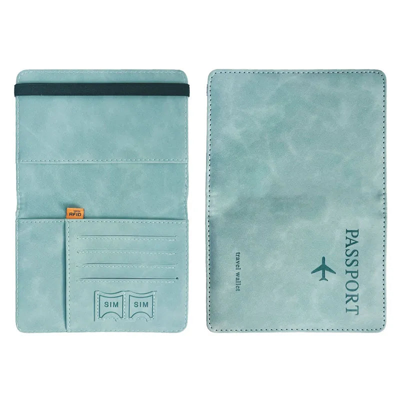 Vintage RFID Passport Holder for Safe and Stylish Travel
