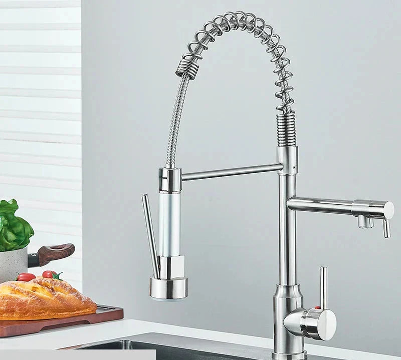Swivel Kitchen Faucet with 360° Flexible Swivel Function