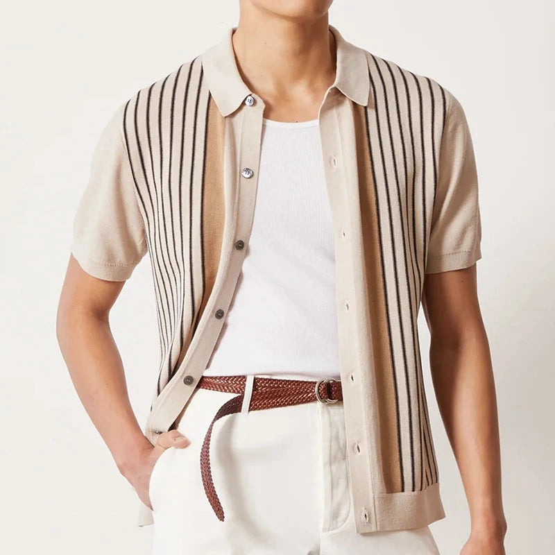 Stylish Men's Polo with Buttons - Breathable, Comfortable &amp; Casual Chic