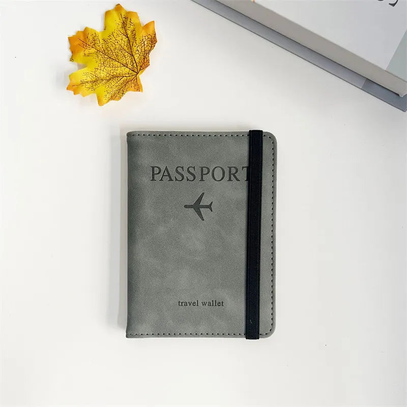 Vintage RFID Passport Holder for Safe and Stylish Travel