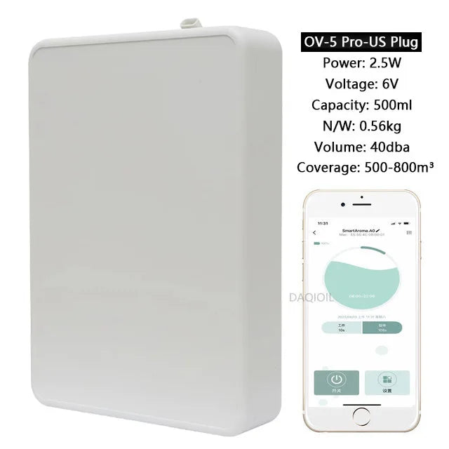 500ml Slimme Geurverspreider - Essentiële Olie Diffuser-Novormo