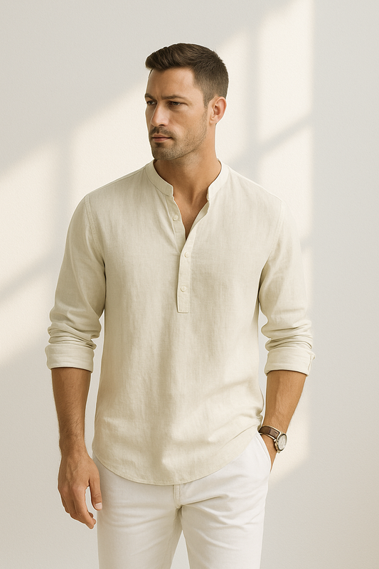 Oversized Linen Shirt for Men – Cool &amp; Breathable Design 