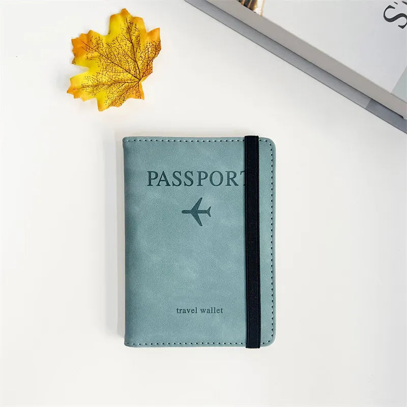 Vintage RFID Passport Holder for Safe and Stylish Travel