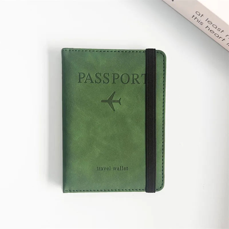Vintage RFID Passport Holder for Safe and Stylish Travel