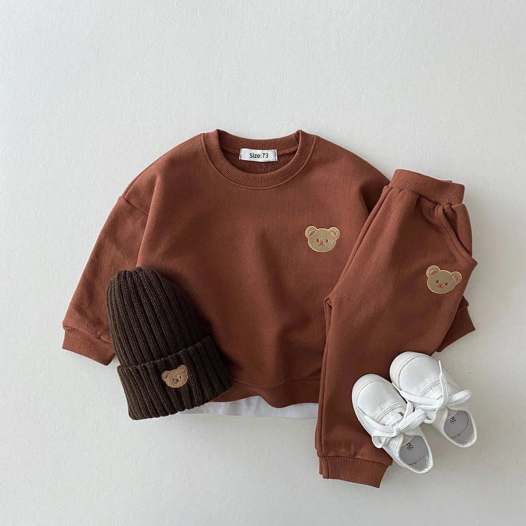 Cute Bear Print Kids Outfit – Comfortable and Playful Everyday Outfit
