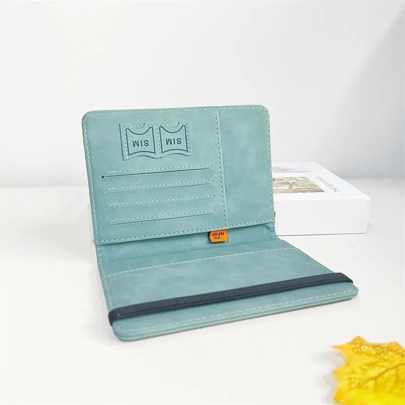 Vintage RFID Passport Holder for Safe and Stylish Travel