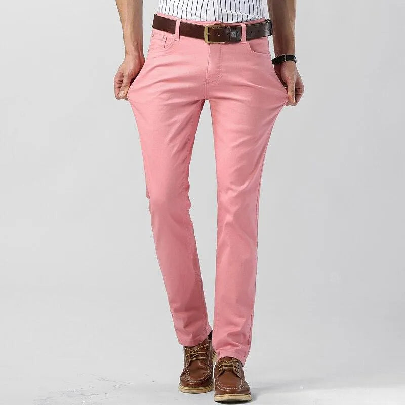 Trendy Colored Men's Trousers - Stylish and Comfortable