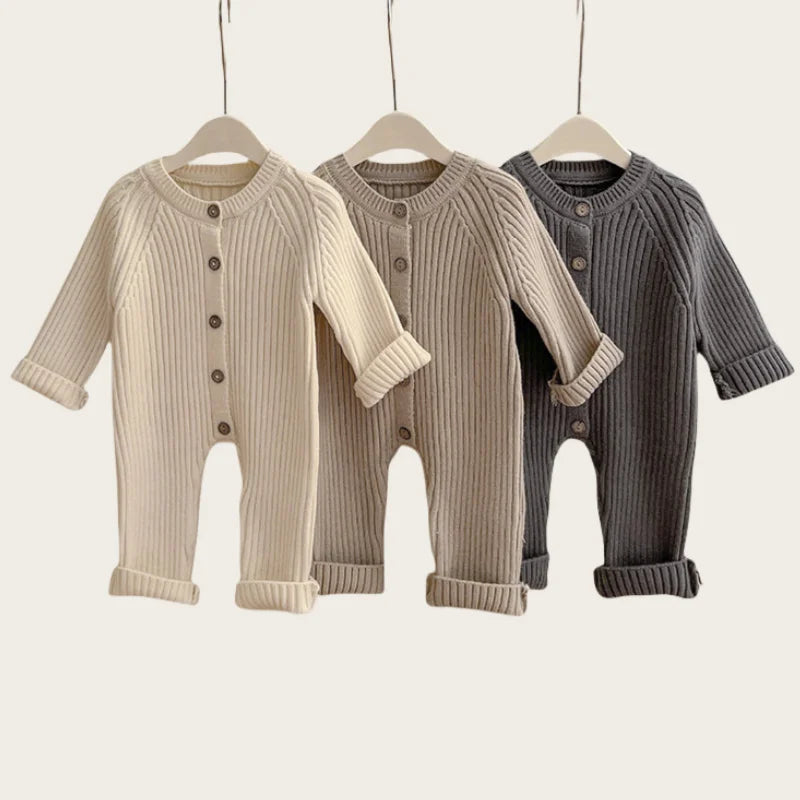 Gebreide Baby Romper – Warm & Stijlvol-Novormo