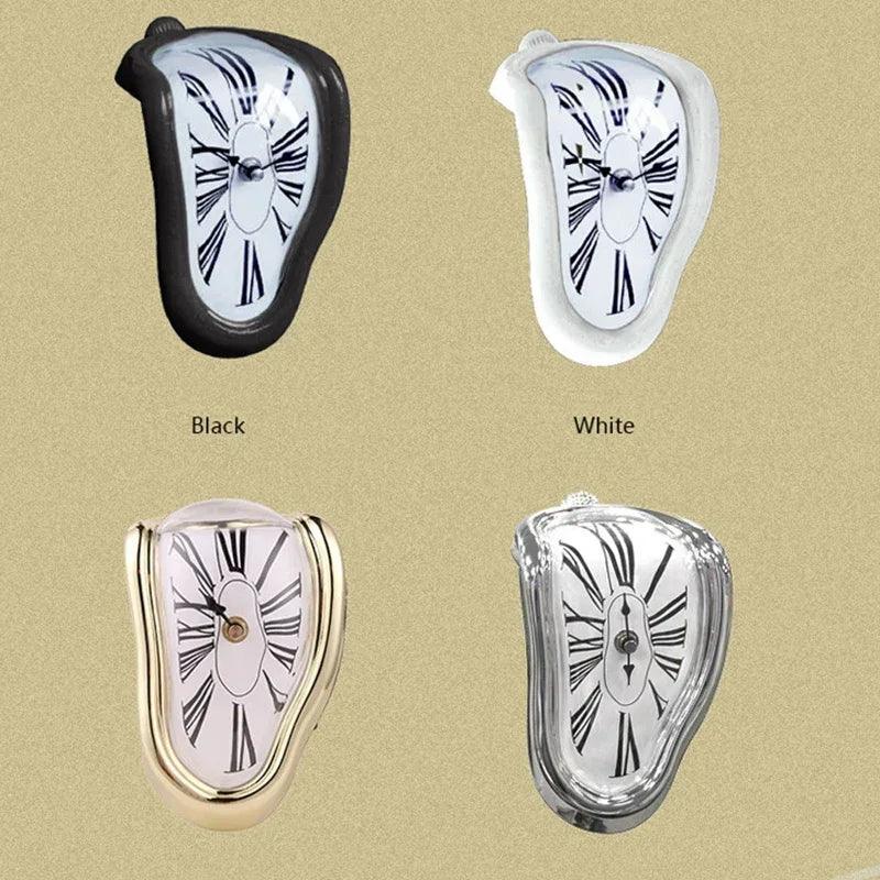 Melting Wall Clock in Surreal Style – Unique Design for Home or Garden