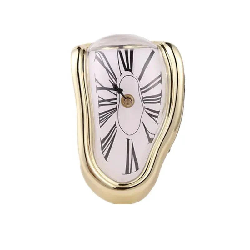 Melting Wall Clock in Surreal Style – Unique Design for Home or Garden