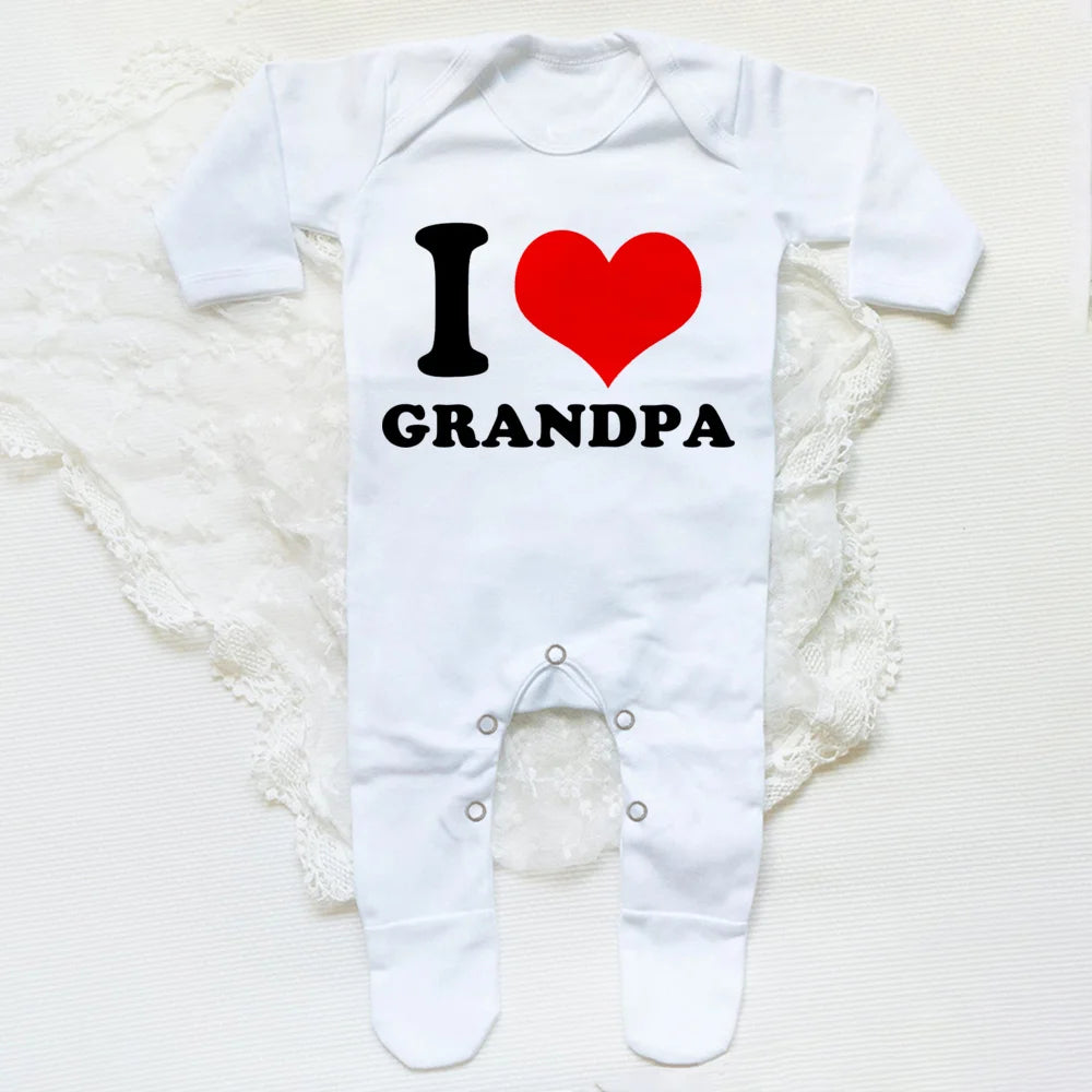 I Love Papa Mama Romper – Unisex & Schattig-Novormo
