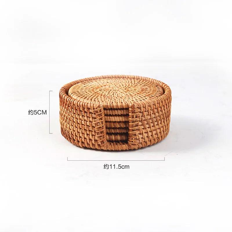 Natural Wicker Coaster – Stylish Protection for Your Table