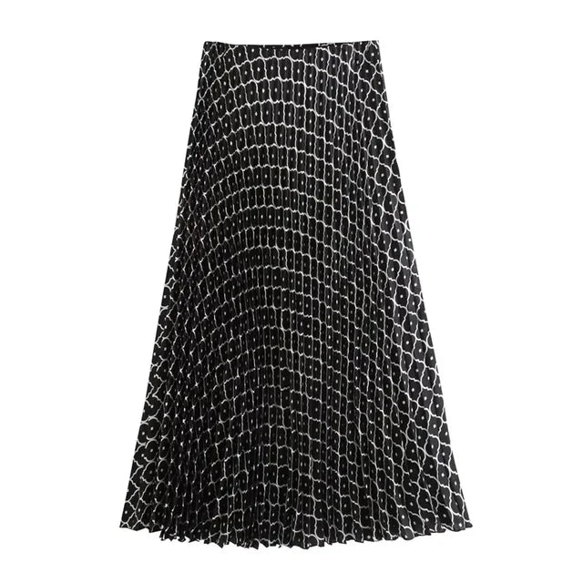 Long Elegant Pleated Skirt for Women – Stylish &amp; Versatile