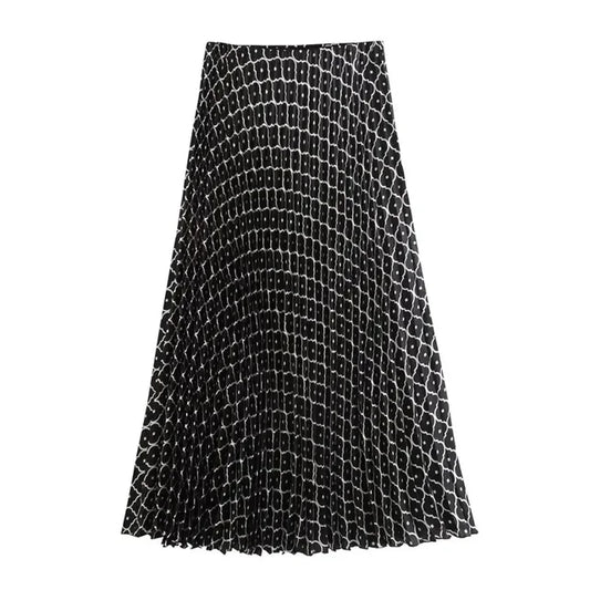 Long Elegant Pleated Skirt for Women – Stylish &amp; Versatile