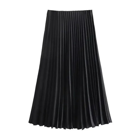 Long Elegant Pleated Skirt for Women – Stylish &amp; Versatile