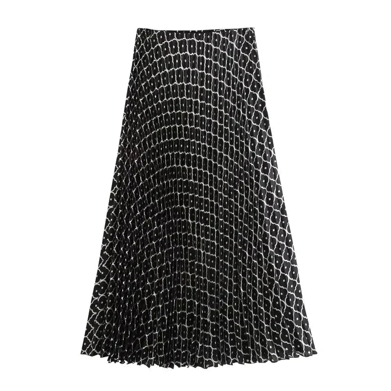 Long Elegant Pleated Skirt for Women – Stylish &amp; Versatile