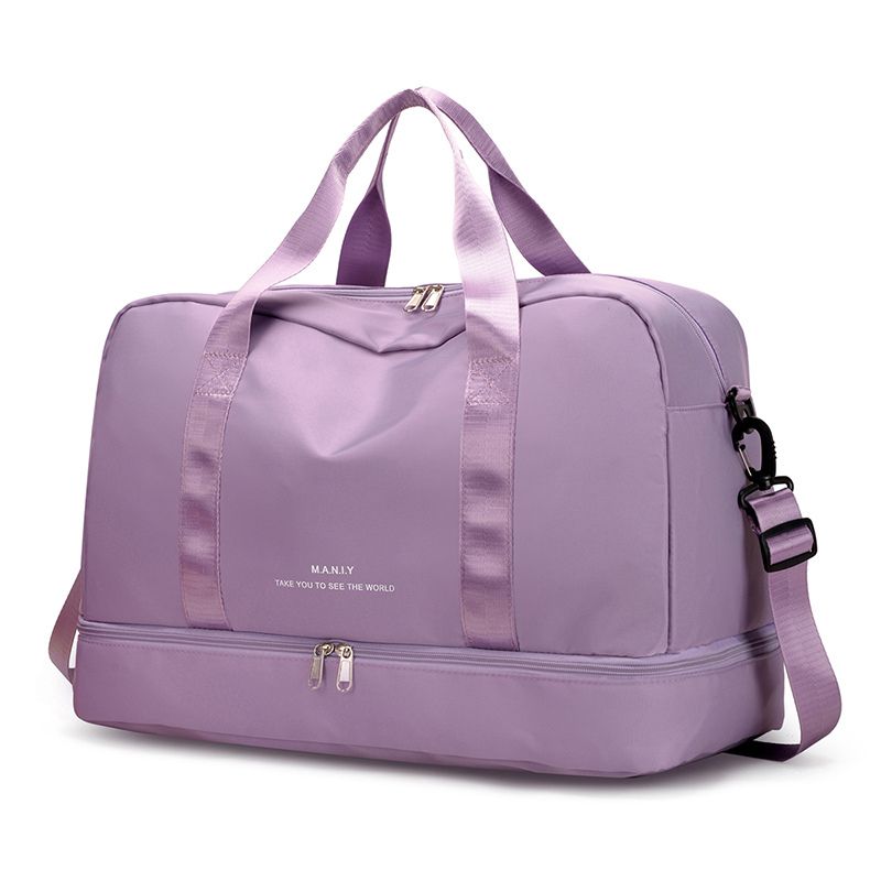 Spacious Duffle Travel Bag with Extra Storage Compartment and Convenient Layout