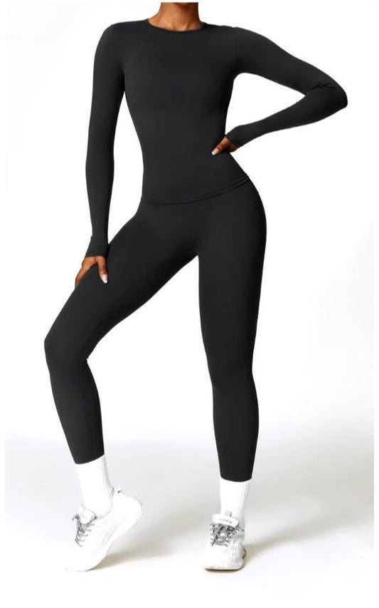 Women's Sporty 2-Piece Set with Stretch and Quick-Drying Material 