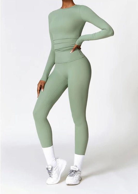 Women's Sporty 2-Piece Set with Stretch and Quick-Drying Material 