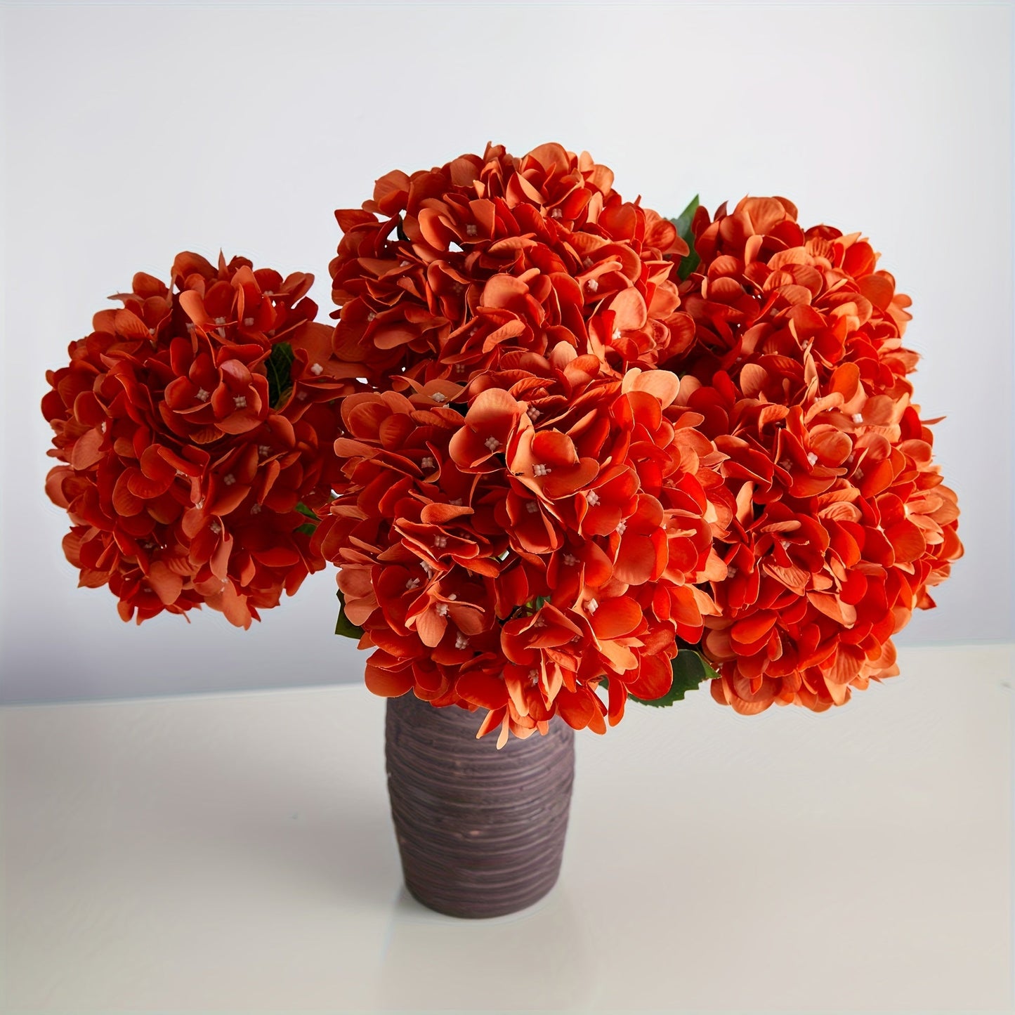 Autumn Hydrangea Set of 5 – Vibrant Artificial Flowers 50 cm