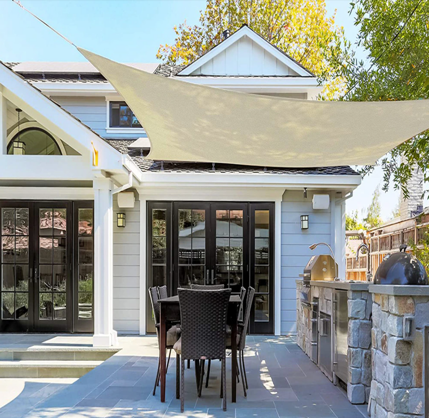 Shade cloth Water-repellent - UV-resistant and Weather-resistant for Garden or Terrace