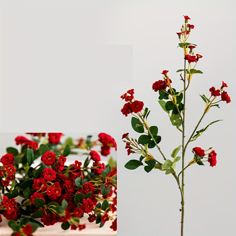 Set of 16 Lifelike Artificial Roses – 75 cm High