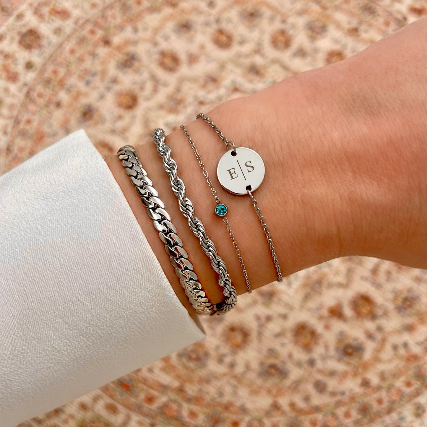 Birthstone Bracelet – Gold or Silver