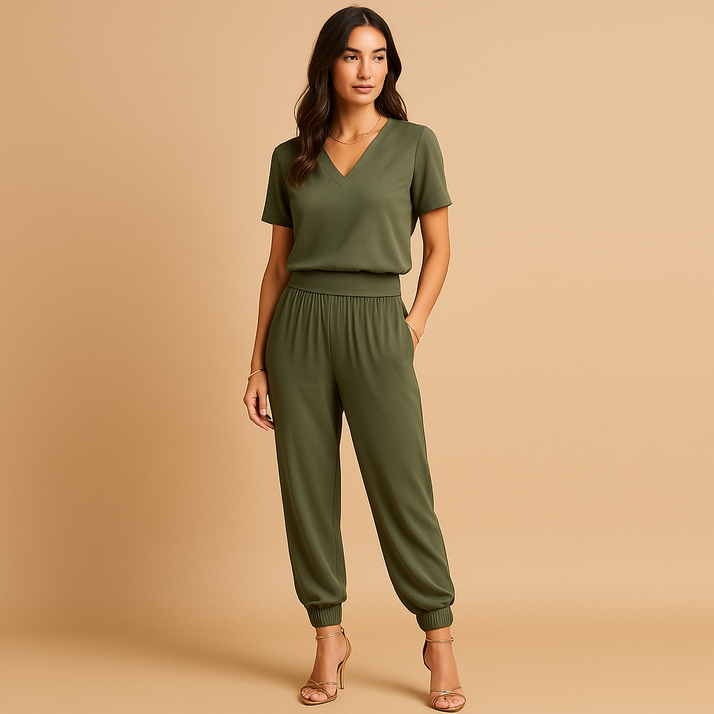 Women's floral print set – top and pants