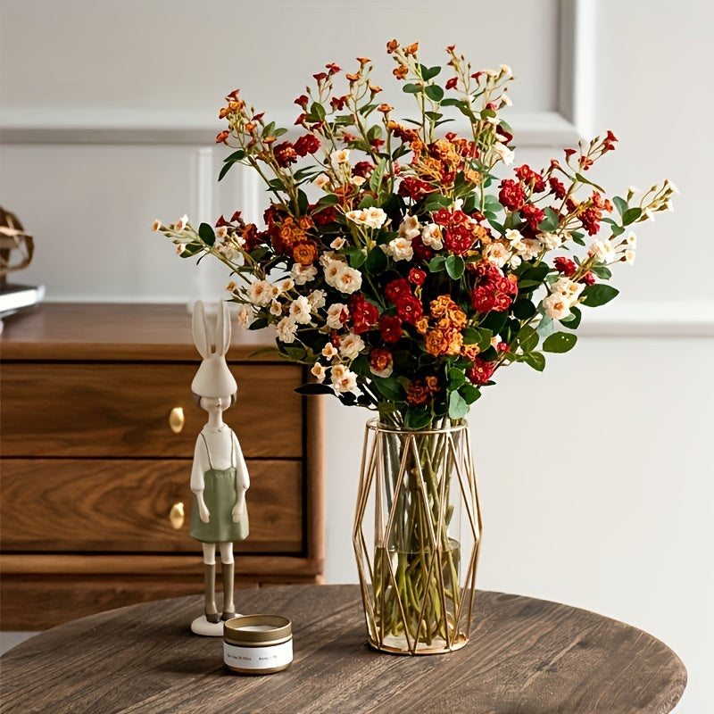 Set of 16 Lifelike Artificial Roses – 75 cm High