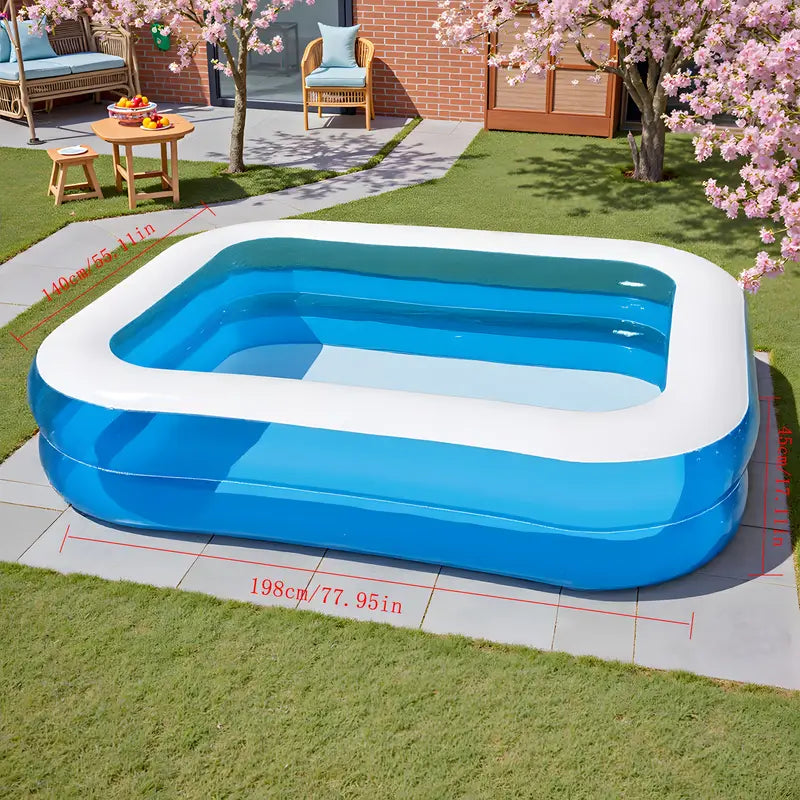 Inflatable Swimming Pool for 4 People – Made of Durable PVC Material