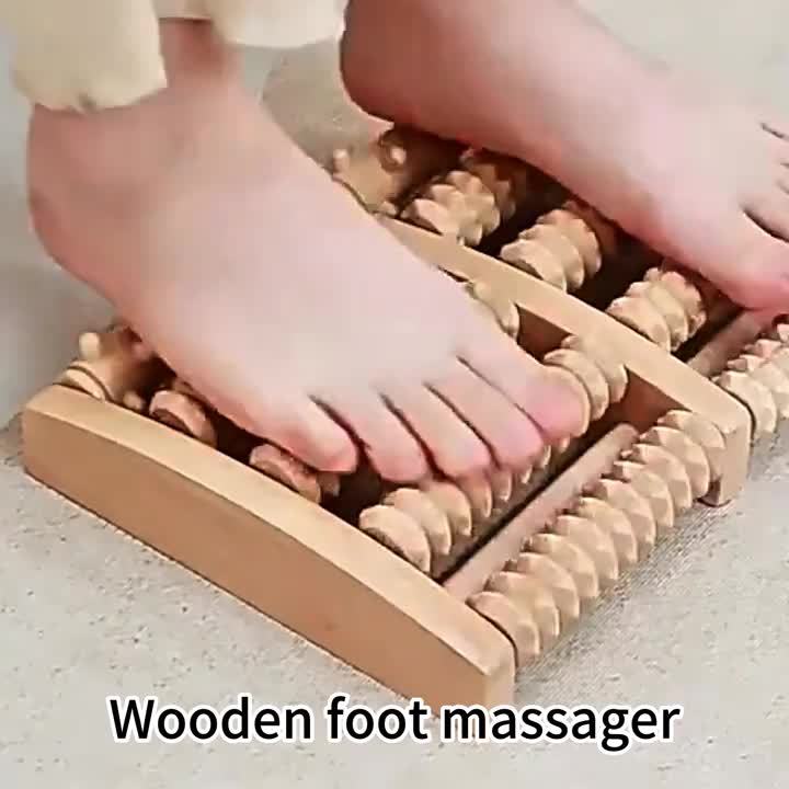 Wooden Foot Roller for Relaxation and Muscle Relief
