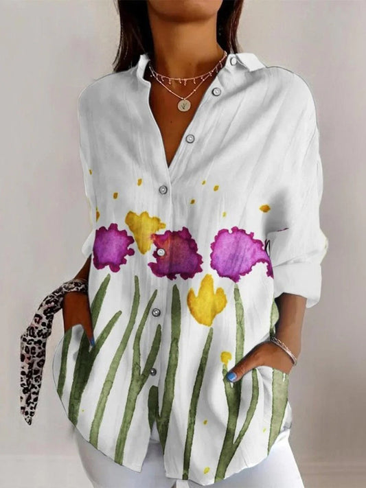 Women's Summer Blouse – Lightweight Floral Top