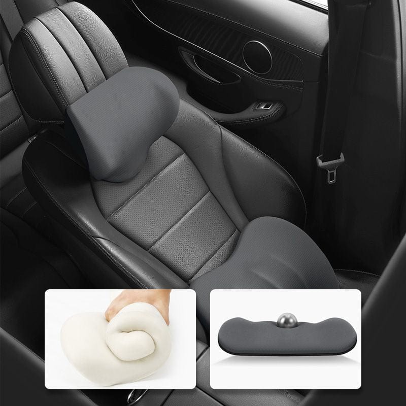Ergonomic Car Cushion Set for Neck and Lower Back – Optimal Driving Comfort
