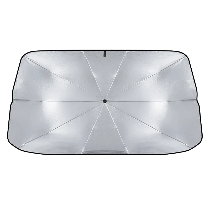 Foldable Windshield Sunshade in Convenient Umbrella Shape