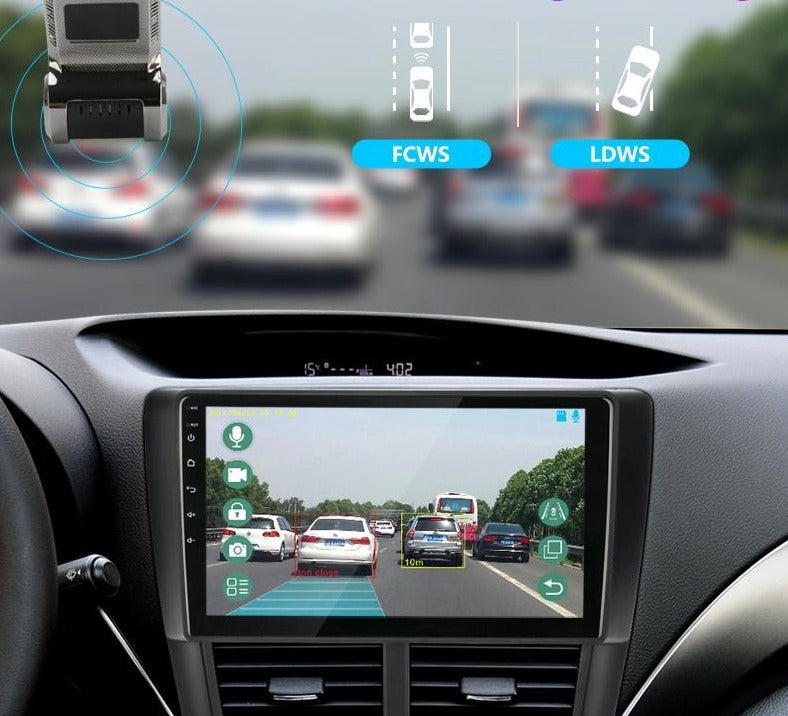 Car dashboard camera with HD recording and G-sensor