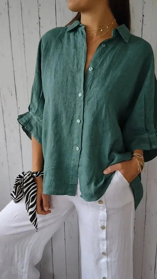 Airy Linen Blouse for Women – Stylish &amp; Comfortable for Every Summer Day