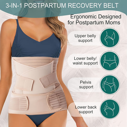 3-in-1 Postpartum Belly Band – Adjustable Support &amp; Comfort