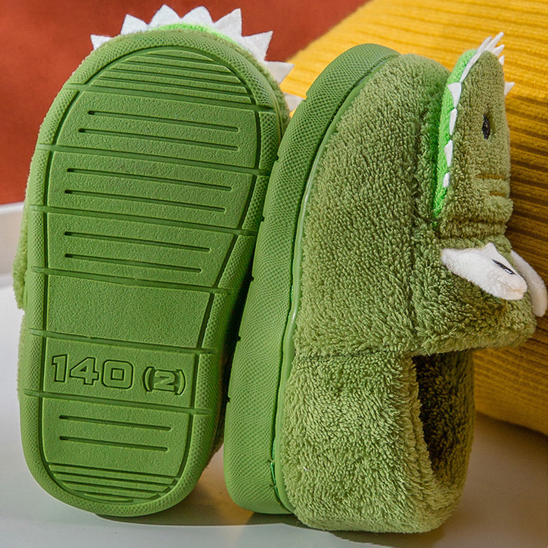Warm Dinosaur Slippers for Toddlers – Soft, Non-Slip and Unisex