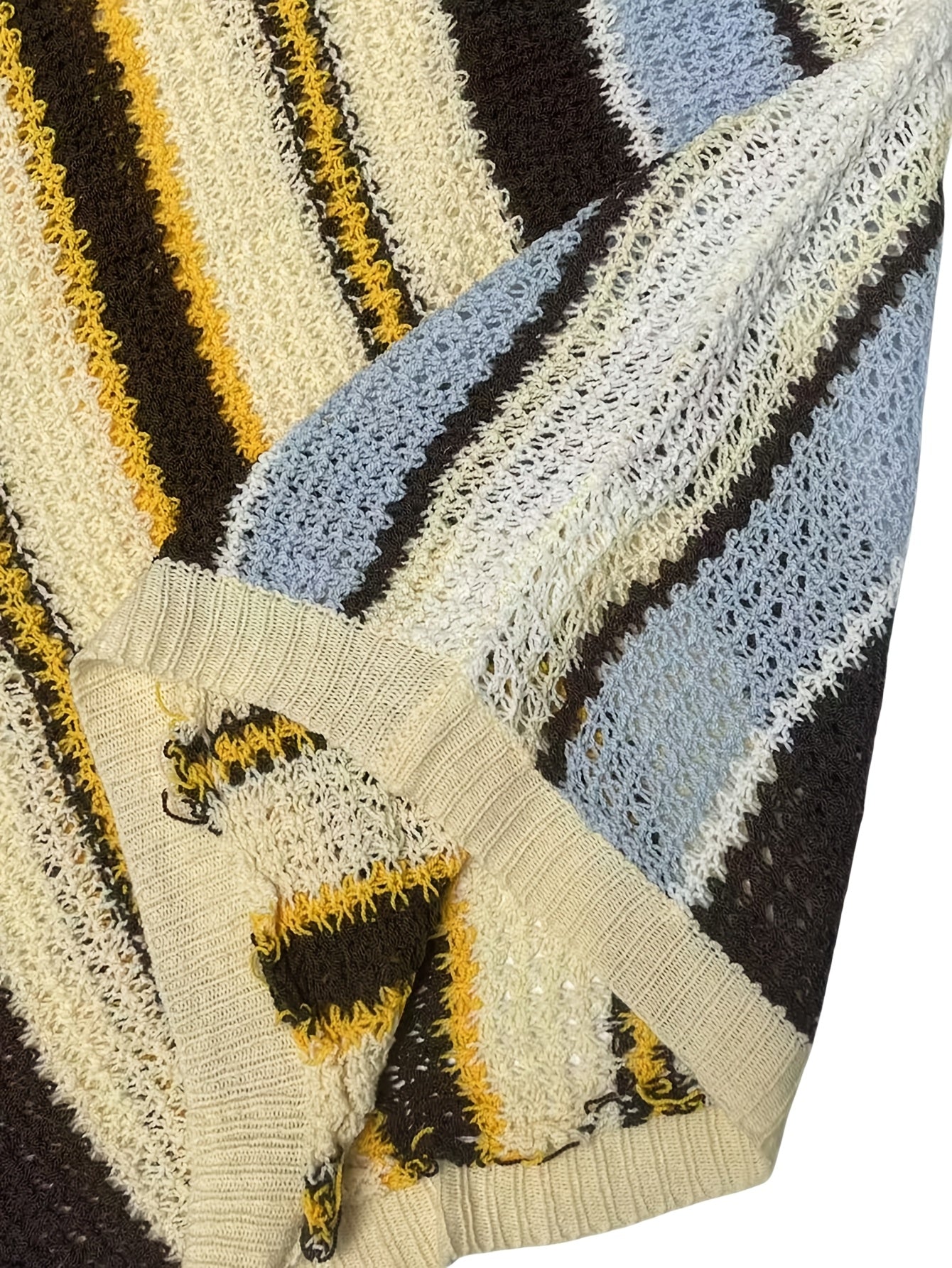 Casual Striped Knit Sweater – Comfortable &amp; Breathable