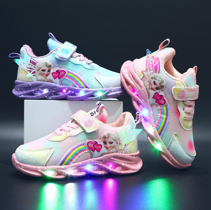Luminous Kids Sneakers with Colorful Design