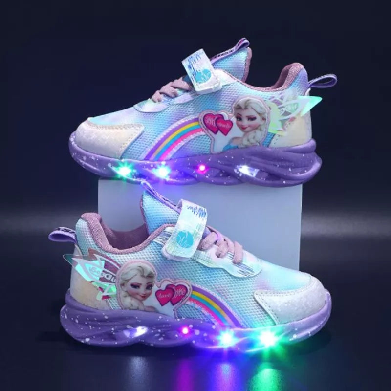 Luminous Kids Sneakers with Colorful Design