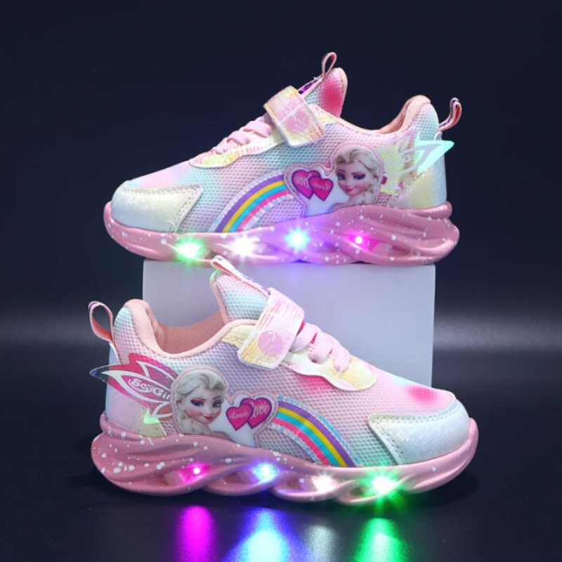 Luminous Kids Sneakers with Colorful Design