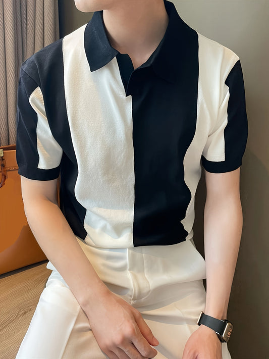Breathable Men's Short Sleeve Polo - Stylish &amp; Comfortable