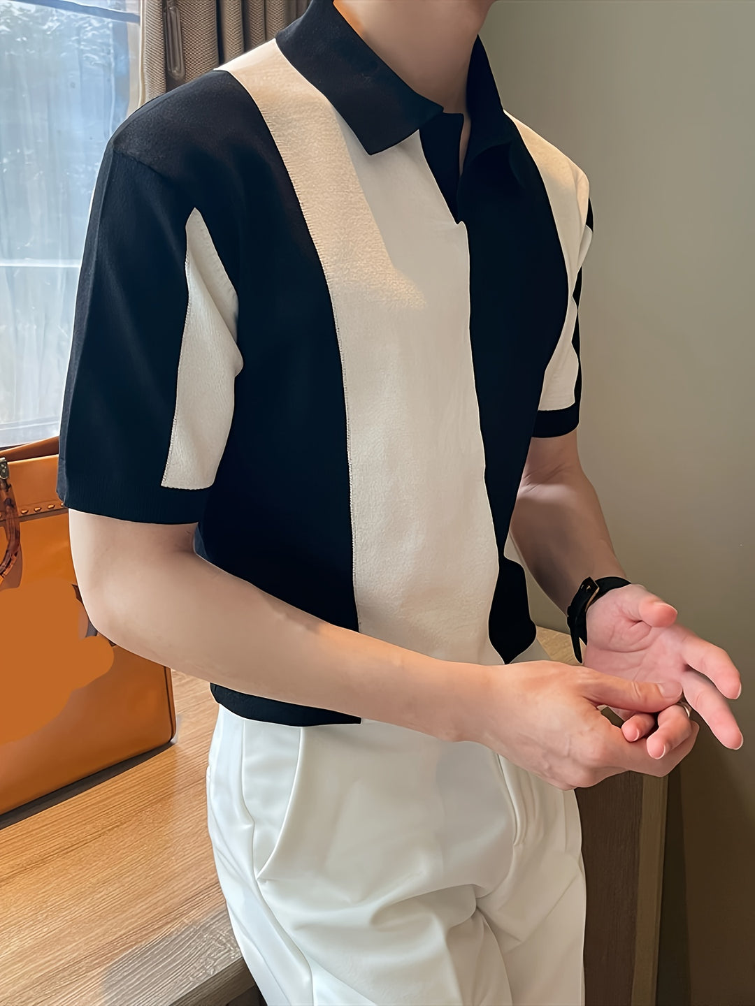 Breathable Men's Short Sleeve Polo - Stylish &amp; Comfortable