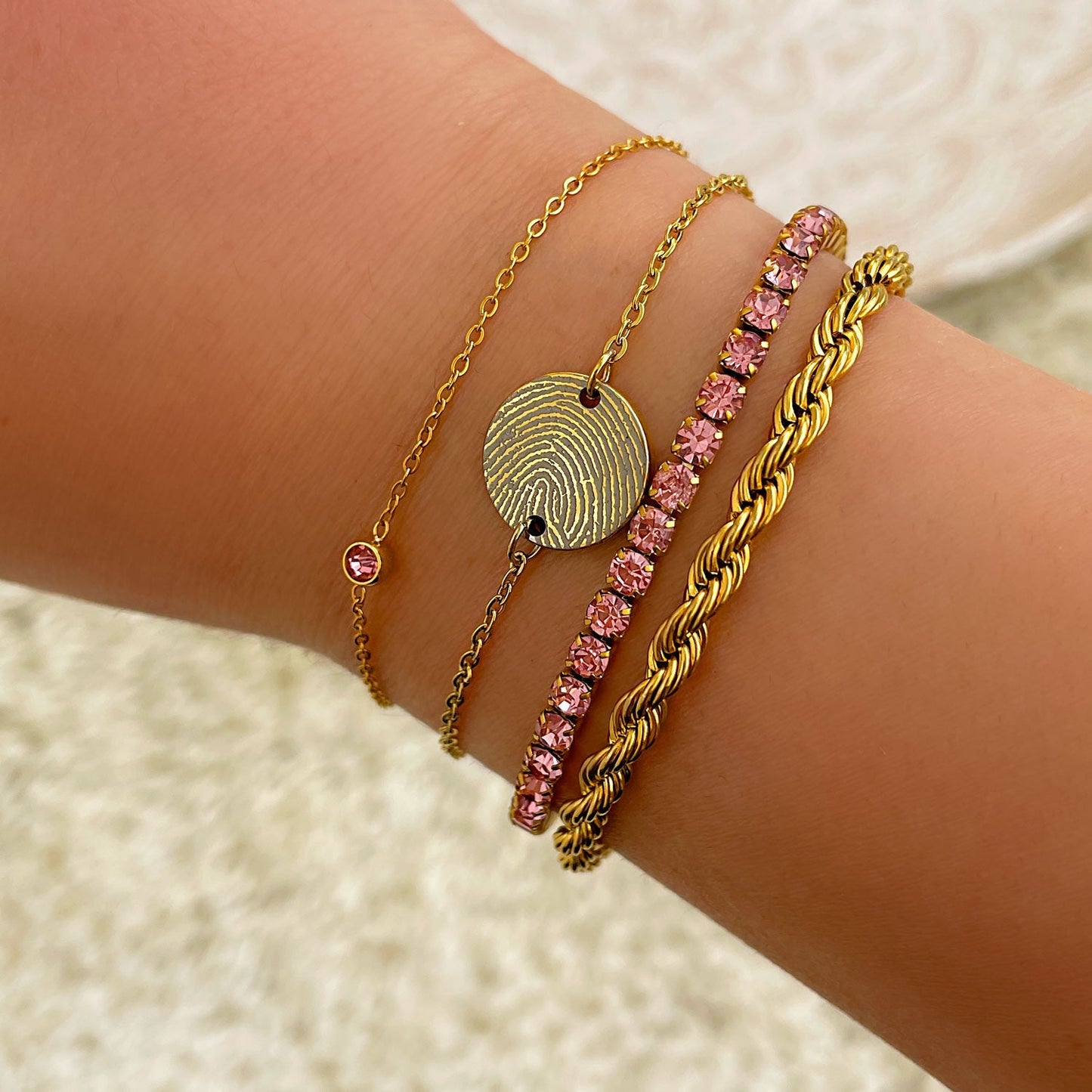 Birthstone Bracelet – Gold or Silver