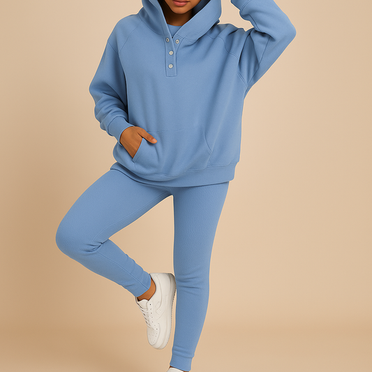 Women's hoodie and jogging set in soft fabric | Valerie