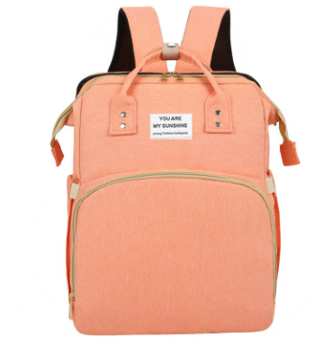 Multifunctional diaper backpack with baby nest and USB charging point