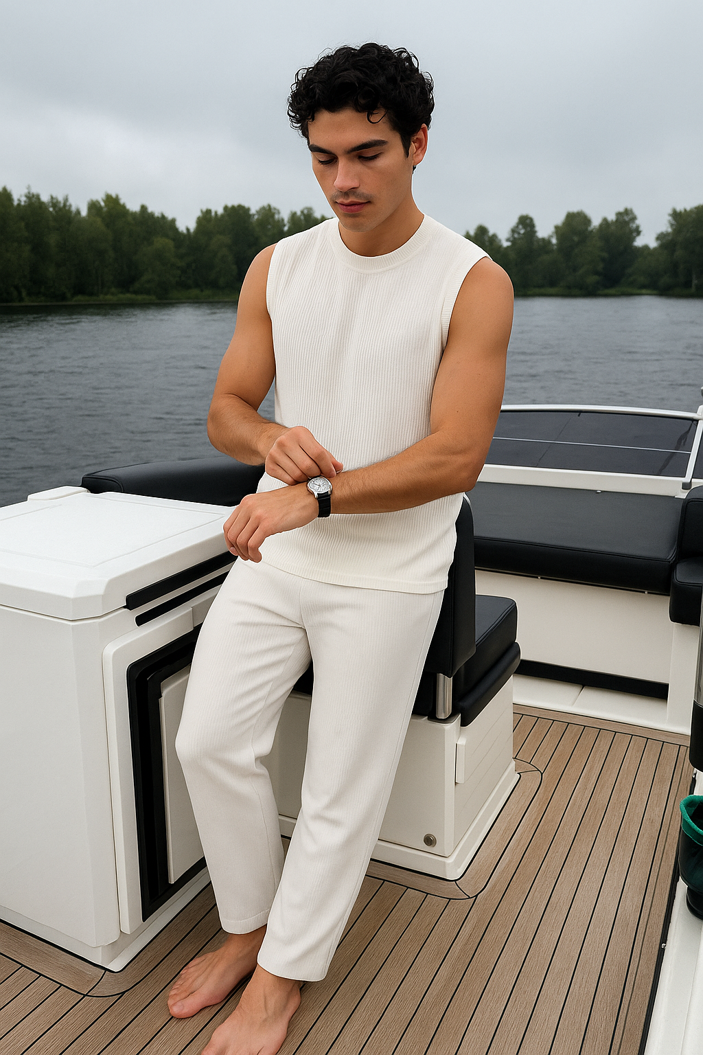 Summer Men's Set – Sleeveless, Lightweight and Breathable for Warm Days