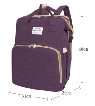 Multifunctional diaper backpack with baby nest and USB charging point