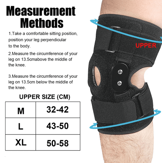 Adjustable Knee Brace with Hinges for Optimal Support